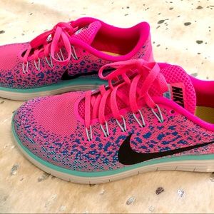 Pink Speckled Nikes